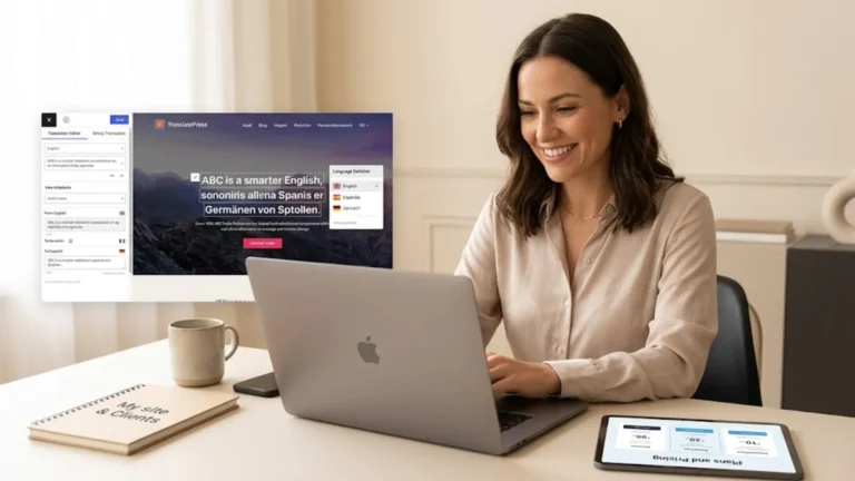 My honest TranslatePress multilingual WordPress plugin review after using it on my own 3-language site and client projects. Plans, pricing, pros and cons for non-technical professionals.